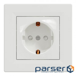 Schneider Electric ASFORA socket with curtains. white (EPH2900221)