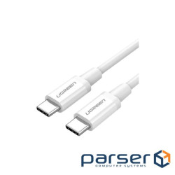 Дата кабель USB-C to USB-C 0.5m 3A 60W US264 white Ugreen (60517)