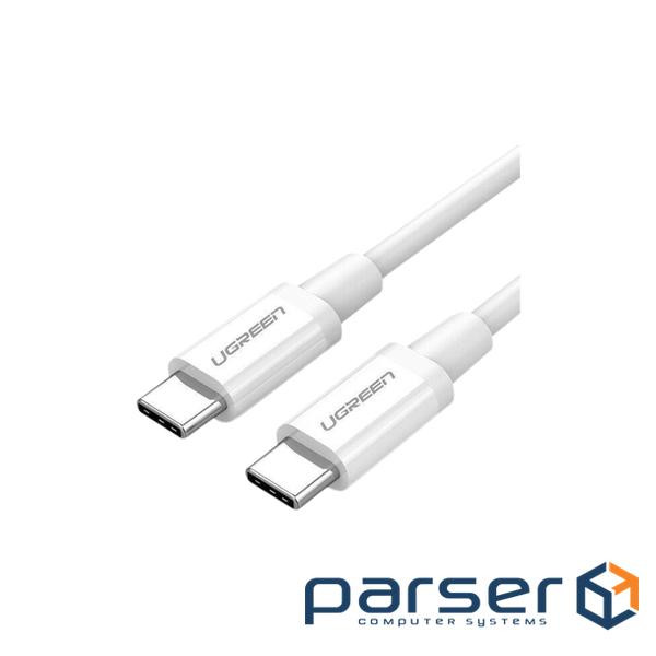 Дата кабель USB-C to USB-C 0.5m 3A 60W US264 white Ugreen (60517)
