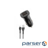 Зарядний пристрій XO TZ10 2.4A/2 USB + Micro USB Black (XO-TZ10-MC-BK)