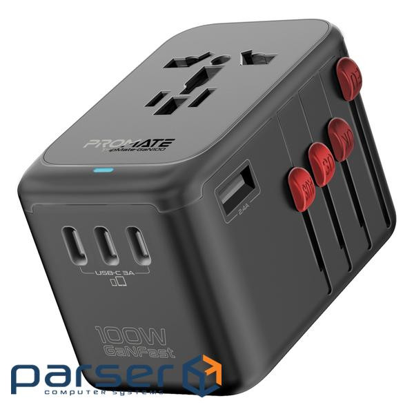 Зарядний пристрій Promate tripmate-gan100