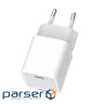 Мережевий зарядний пристрій ColorWay, White, 30 Вт , GaN, 1xType-C (PD3.0), Auto ID (CW-CHS054PD-WT)