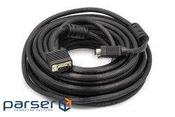 Кабель POWERPLANT VGA 15м Black (CA911035)
