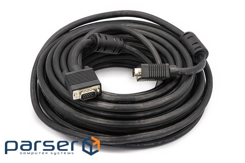 Кабель POWERPLANT VGA 15м Black (CA911035)