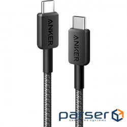 Cable ANKER 322 USB-C to USB-C 0.9m Black (A81F5G11)