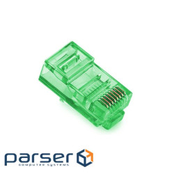 Конектор Merlion RJ-45 8P8C UTP Cat-5 (100 шт/ уп.) Q100 Green (RJ45ML-GR)