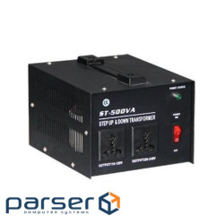 Перетворювач напруги трансформаторний універсальний ST-500VA Input 220 V / Output 110V, Input 220 V