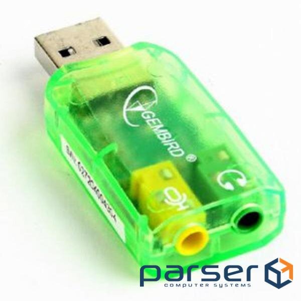 Перехідник USB2.0-Audio Gembird (SC-USB-01)