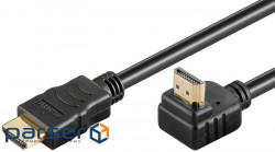 Кабель монітора-сигнальний Goobay HDMI M/M 0.5m, HS+HEC+ARC 90 4K@30Hz (75.04.4906-1)