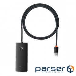 USB-хаб Baseus 4in1 Lite Series 4-Port Type-C HUB Adapter Type-C to USB3.0*4 кабель 2м 