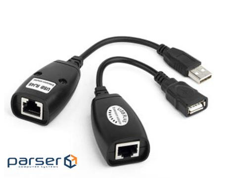 Подовжувач VOLTRONIC USB 2.0 по кручений парі до 50м (RJ-45<->AM+RJ-45<->AF) (YT-EC USB-RJ-45/M+RJ-45)