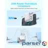 мережева зарядка ANKER Zolo Charger - 50W, 2xUSB-C & 2xUSB-A (Біла) (A121EG21)