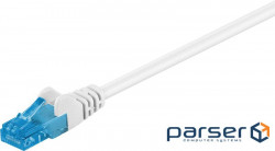 Патч-корд неекранований RJ45 UTP6a 1.0m,patch AWG26 D=5.0mm LSOH Cu,білий (75.05.9824-10) (75.05.9824-10)