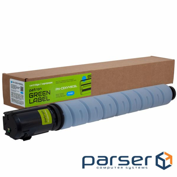 Тонер-картридж Patron Canon C-EXV49 Cyan Green Label (PN-CEXV49CGL)