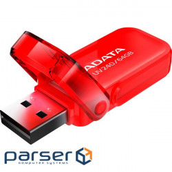 Flash A-DATA USB 2.0 AUV 240 64Gb Red (AUV240-64G-RRD)