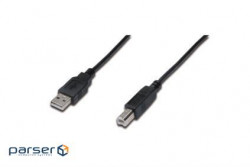 Cable ASSMANN USB 2.0 (AM/ BM) 3m (AK-300102-030-S)