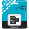 Карта пам"яті Kingston 64GB microSDXC сlass 10 UHS-I U3 V30 A2 Canvas Go Plus G4 (SDCG4/64GB)