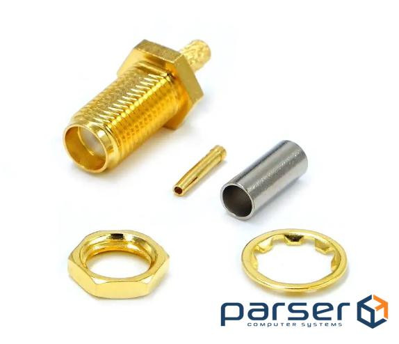 Роз&apos,єм SMA Female під обтиск на кабель RG-316 / RG-188 / RG-174 / LMR100 / SFF50 ціна (YT42266)