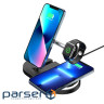 Зарядний пристрій Armorstandart Wireless Charging H102 3 in 1 Magnetic Black (ARM78103)