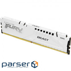 Модуль пам'яті KINGSTON FURY Beast White DDR5 5600MHz 16GB (KF556C40BW-16)
