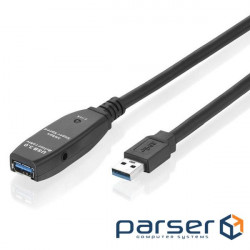 Extender of active devices USB3.0 A M/F (Active) 10.0m, 5Gbps Win/Mac, black (77.03.5655-1)