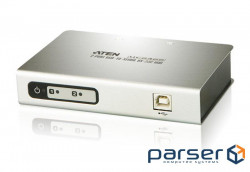 Конвертор USB в 2xRS-232 порту (Вхід: 1x USB Type B Female, Вихід : 2x DB-9 Male), ATEN. (UC-2322)