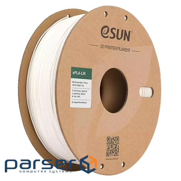 Пластик для 3D-принтера eSUN PLA LW 1,75mm 1kg WHITE (PLA-LW175W1P1)