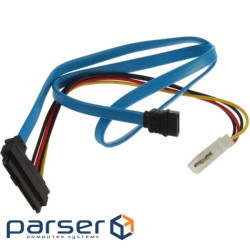 Кабель для передачі даних SATA 7pin (F) to SAS (SFF-8482) 0.7m Value (S0130)
