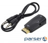 Перехідник HDMI to VGA 0.5m PowerPlant (CA910267)