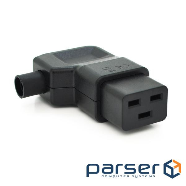 Триконтактний роз&apos,єм IEC320 C19 мама (кутовий), 250V, 16A, під викруткову (YT-IEC320 / SS-359) (YT-IEC320 / SS-359)