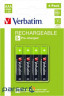 Акумуляторні батареї Verbatim типу AAА класу HR03 (1,2V 4 шт ) (49514)