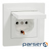 Schneider Electric ASFORA socket with cover, white (EPH3100121)