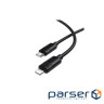 Дата кабель USB-C to Lightning 1.0m PD30W silicone BX123 Leya black BOROFONE (6941991124174)