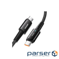 Дата кабель USB-C to USB-C 3.0m 100W black Essager (EXCTT1-CGC01)