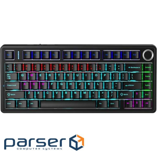 Клавіатура Aula F75 keycap KRGD Blue USB UA Black (6948391202846) (6978080504890)