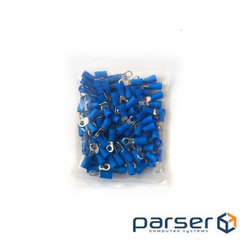 Накінечник кабельний кільцевий з ізоляцією 1.5-2.5мм.кв під болт 4 100шт (087616)