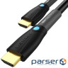 Кабель HDMI M-M,10.0 м, V2.0, Engineering 4K 60Гц 18Gbps HD 7.1 PVC Black Vention (AAMBL)