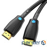 Кабель HDMI M-M,10.0 м, V2.0, Engineering 4K 60Гц 18Gbps HD 7.1 PVC Black Vention (AAMBL)