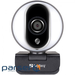 Webcam Sandberg Streamer Webcam Pro Full HD Autofocus Ring Light (134-12)