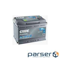 Акумулятор автомобільний EXIDE PREMIUM 77A (EA770)