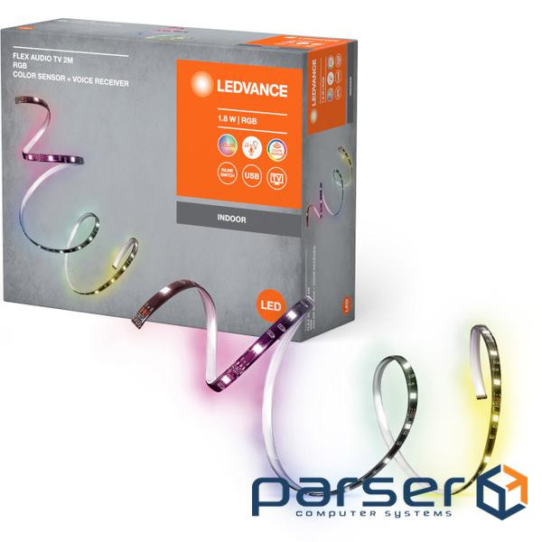 Світлодіодна стрічка LEDVANCE Flex Audio TV USB Sensor + Voice Receiver RGB 2м (4099854095283)
