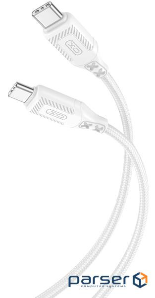 Кабель XO NBQ236B Braided Type-C to Type-C - 60W - 1m (NBQ236B_White)
