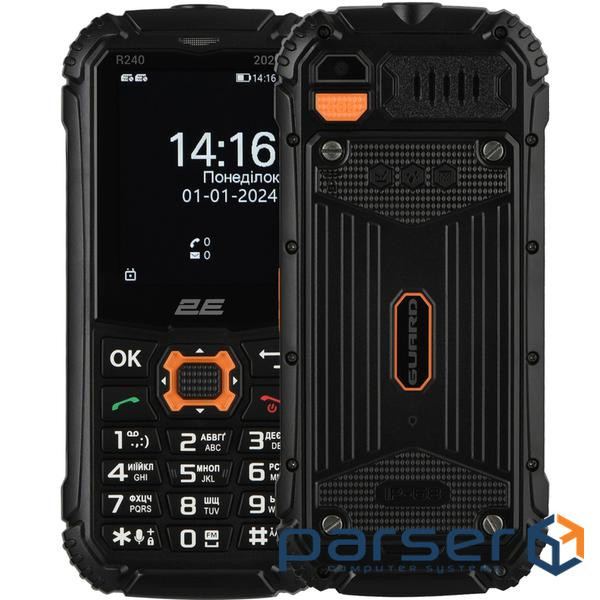 Мобільний телефон 2E R240 2025 2.4" 2SIM, 2500мА•год, чорний (694743657623)