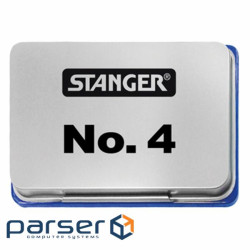 Подушка штемпельна Stanger 68х48 мм синя №4 (380002)