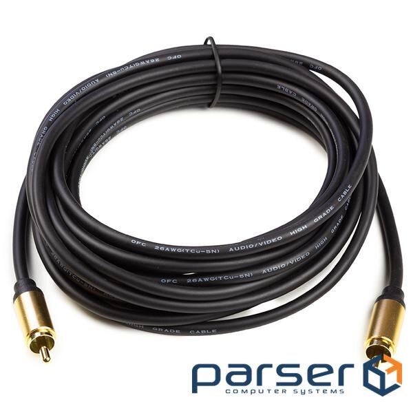 Кабель POWERPLANT Optima Subwoofer Coaxial 5м Black (CA911769)