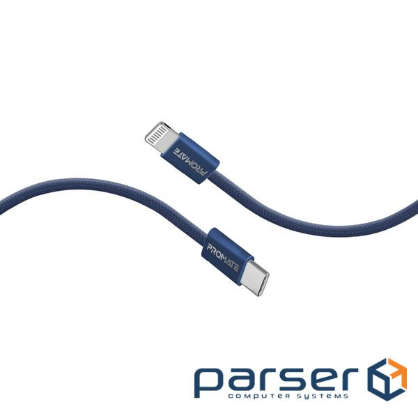 Дата кабель USB-C to Lightning 1.2m Promate (ecoline-ci120.navy)