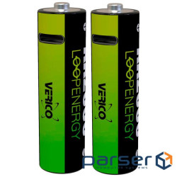 Акумулятор Verico AA USB Type-C 1700mAh 1.5V Li-ion * 2 (LoopEnergy) (1UDBT-A1WEA2-NN)