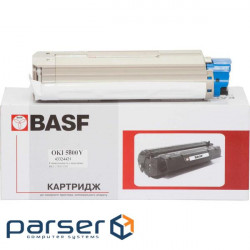 Toner cartridge BASF OKI C5800/5900 Yellow 43324421 (KT-C5800Y-43324421) (BASF-KT-C5800Y-43324421)