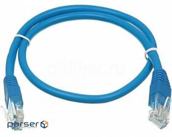 Патч-корд RJ45, UTP 5e, 1.0m, 24AWG, CU, синій KINGDA KD-PAUT3100BU
