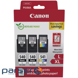 Картридж Canon PG-540 Multipack PG-540L*2/CL-541XL 2xBK, Color + GP-501 Glossy Paper (5224B015)